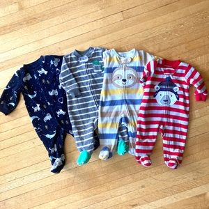 Carters fleece sleep-n-play pajamas